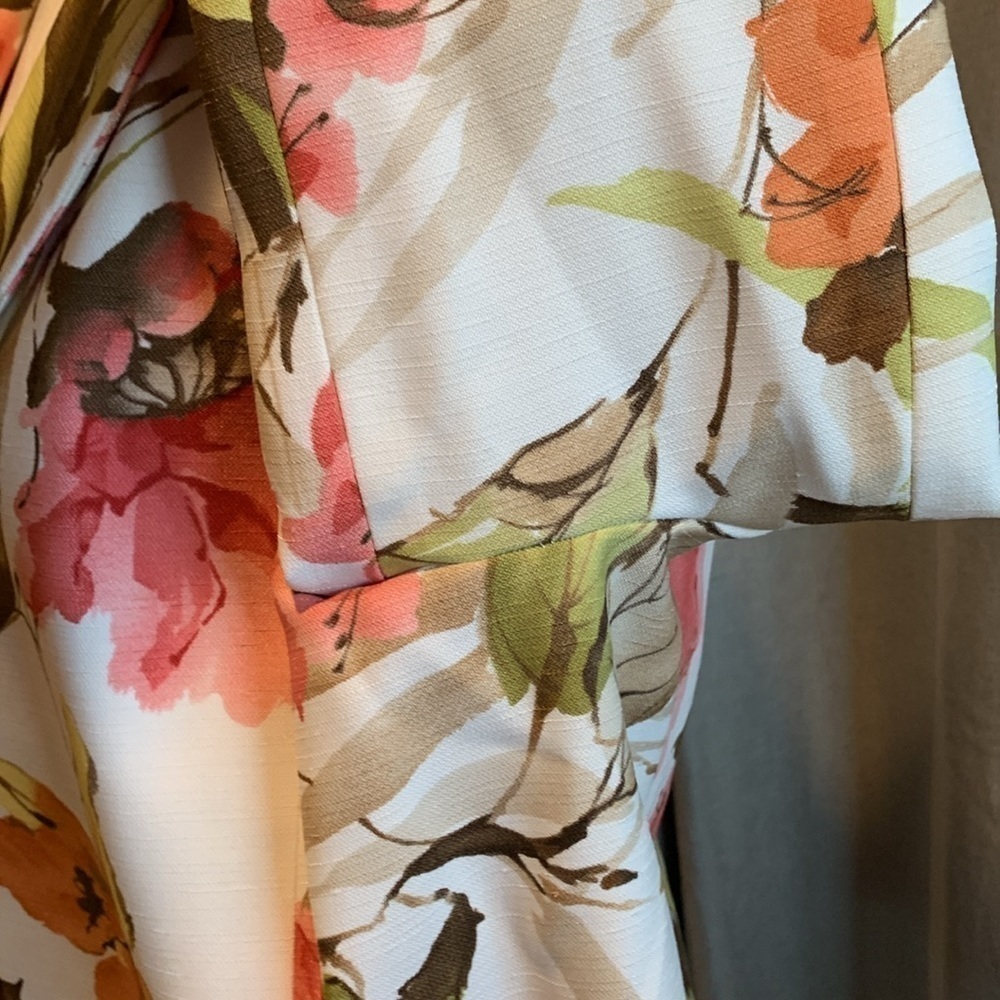 NWOT - Alfred Dunner Buttonless Floral Blazer Size 12 - NWOT - Picture 7 of 16